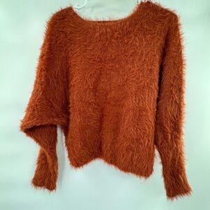 If it were me brown fuzzy sweater size XS
